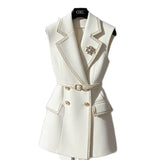 Spring And Autumn New Vest Small Suit Jacket Short Elegant Temperament Casual Slim Slimming