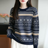 Spring And Autumn 2025 Korean Version Of Temperament Age-Old Women's Design Sense Fashion Texture Splicing Fake Two Knitted Open Shirt