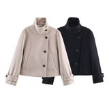 Women's 2025 New Fashion Casual Casual Pocket Pants Jacket Set