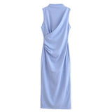 Flavored Midi Dress 2025 Spring/Summer Banquet Sleeveless Dresses In The Long Dress