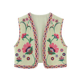Embroidered V-Neck Sleeveless Coat With New Women's Summer Vest