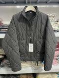 New Solid Color Collar Zipper Large Pocket With Long-Sleeved Cotton Coat Water-Washed Cotton Clothes
