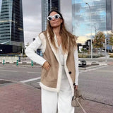 Women's Clothing 2025 New Fashion Velvet Vest