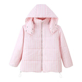 Women's Dress 2025 Explosion Fashion Casual Loose Hooded Collar Cotton Coat