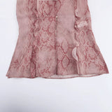 2025 Spring/Summer Blouse With V-Neck Folding Animal Pattern Printed Women's Long-Sleeved Shirt