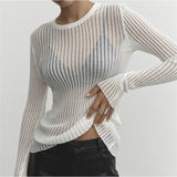 2025 Spring And Summer New Hot Selling Long Sleeve Round Neck Thin Breathable Knitted Shirt Sunscreen Hooded Shirt
