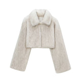 Women's Thick Lamb Fur Black Coat Women's Winter 2025 New Fur