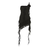 2025 Spring Fashion Trend Women's New Shoulder Bag Hips Body-Daughted Ribbon Dress