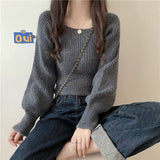French Collared Sweater Women 2025 Autumn And Winter 2025 New Gentle Inside Lazy Design Knitted Bottom Shirt