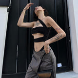 Spring 2025 Fashion Trend Women's New Sleeveless Body With Hollow Open Back-In-One