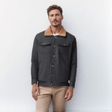 Autumn And Winter Men's Jacket With Velvet Cotton Work Clothes Casual Jacket Jacket