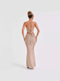 Spring And Summer Hot New Sexy Trend Bare Back Tsets Coat Ass Long Skirt Knitting Set