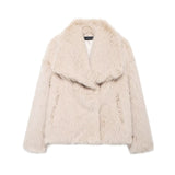 Women's Thick Lamb Fur Black Coat Women's Winter 2025 New Fur