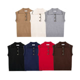 Women's Clothing 2025 Spring New Street Fashion Personality Set Knitted Vest Vest
