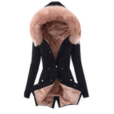 2025Wish Autumn And Winter New Cotton Hoodie Repair Warm Zipper Coat Women W125