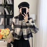 Xiaoxiang Style Hairy Short Coat 2025 New Women's Autumn And Winter Cotton Thicken French High-End Feel