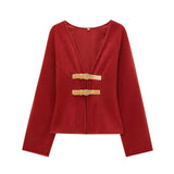 Women's Clothing 2025 Spring New Fashion V-Neck PU Leather Tripling With Soft Coat