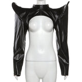 2025 Autumn Fashion Trend Women's New Long-Sleeved Zipper Zip Open Shirt Open-Up Coat