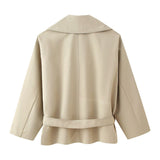 Women's Clothing 2025 New Explosive Fashion With Belt Wind Coat