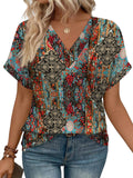 2025 New Women's Dress Casual Round Neck Striped Multi-Color Short-Sleeved Overseas Hot T-Singing T-Shirt
