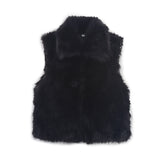 Women's Dress 2025 New Street Fashion Fur One Vest
