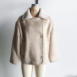 Women's Dress 2025 New Fashion Autumn And Winter Fur One-Piece Jacket Jacket