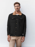 Autumn And Winter Men's Jacket With Velvet Cotton Work Clothes Casual Jacket Jacket