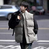 Fashion Cotton Vest Men's 2025 New Winter Shoulder Warm Boys Vest Cotton Jacket