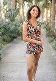 Summer 2025 New Surf Striped Tight-Up Sling Sleeveless Temperament Commuting Jumpsuit Women