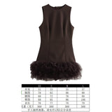 Mini Party Dress Women's Cascadal Short Dress 2025 Dress-Up Long Sleeves Of The Pool