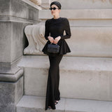 Fashion 2025 Autumn New Women's Temperament Glazed Folded Long-Sleeved Shirt