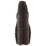Fashion 2025 Autumn New Women's Sexy Hanging Neck Hairy Neck Stitching Bump Color Bag Hip Dress
