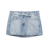 Women's New Fashion High-Waisted Denim Miniskirt