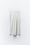 2025 Autumn New Women's Fashion Silk Silk Texture Multi-Color Printing Fan Flute Skirt