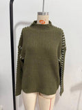 Ins New Color Splicing Wiring Design Casual Knitting Shirt Simple Light Short Thin Breathable Fashion