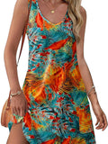 2025 Summer Beach Loose V-Neck Sleeveless Pocket Dress Vestȹ