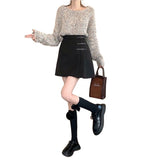 Black Small Short Skirt Autumn And Winter 2025 New Korean Version Of High-Rise Thin Design Small Fragrant Half-Dress Woman
