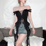 2025 New Women's Sexy Hottie Pure Style To Repair The Hollow Umbilly Wave Side T-Shirt