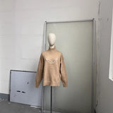 Spring/Summer 2025 New Fashion Sexy Pure Colored Navel Suede Suit Blouse Shorts Set