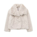 Women's Thick Lamb Fur Black Coat Women's Winter 2025 New Fur