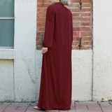 2025 New Muslim Women's Clothing Middle Eastern Arab Style Zippered Open-Shirt Into The Bag Temperament Loose Dress