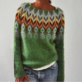 New Sweater Women's Wish Hot Selling Round Collar Color Loose Fashion Knitted Shirt