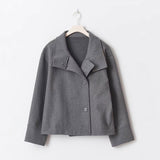 2025 Autumn And Winter New Women's Small Casual Casual Collar Buckle Hairs Of The Short Coat Woman