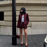 Autumn New Women's Design Style Zipper Lantern Mini-Skirt Set