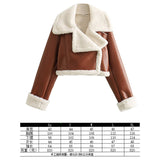 2025 New Women's Autumn And Winter Fashion Fur Collar Collar Collar Velvet Jacket Jacket