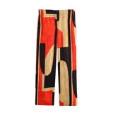 2025 Spring Shirt Set High-Rise Comfortable Elegant Printed Trousers Set