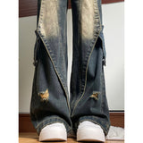 Spring And Autumn High-Rise Jeans 2025 Winter New Design Oversize Handsome Couple Trousers