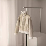 Z2025 Spring And Summer New Women's Fashion Collar Long-Sleeve Double-Sided Short Jacket Jacket 6318241