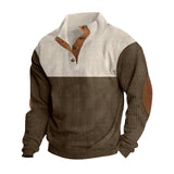 Autumn And Winter New Men's Outdoor Jacket Corduroy Leisure Collar Long Sleeves