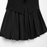 In The Autumn Of 2025, The New Women's Sleeveless Body-Free Sexy Bare Back Hanging Neck Fluffy Dress